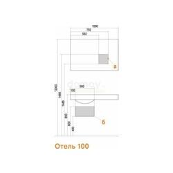 Зеркало Акватон Отель 100x65.4 с подсветкой