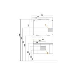 Зеркало Акватон Севилья 95x80, с подсветкой