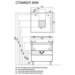Зеркало Акватон Стамбул 85x75, с подсветкой