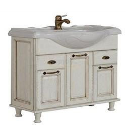 Тумба для умывальника Акватон Жерона 105 белое золото