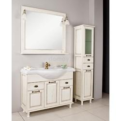 Тумба для умывальника Акватон Жерона 105 белое золото