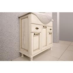 Тумба для умывальника Акватон Жерона 105 белое золото