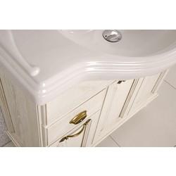 Тумба для умывальника Акватон Жерона 105 белое золото
