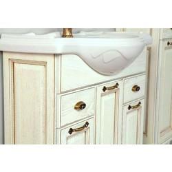 Тумба для умывальника Акватон Жерона 105 белое золото