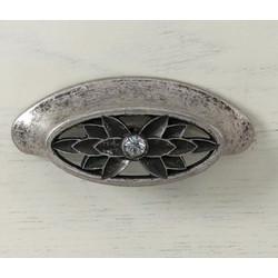 Шкаф-пенал напольный Акватон Жерона 35 левый белое серебро