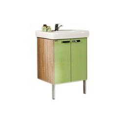 Тумба для умывальника Акватон Йорк 60 салатовый/ дуб сонома