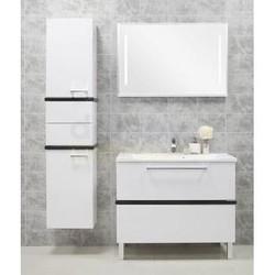 Тумба для умывальника Акватон Турин 100, бело-серебряный