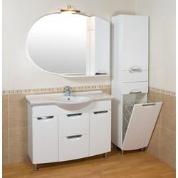 Шкаф-пенал напольный Аквародос Глория 40, с корзиной для белья, правый