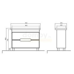 Тумба с умывальником Аквародос Бостон 95