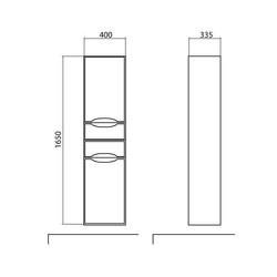 Шкаф-пенал подвесной Аквародос Венеция-А 40