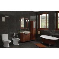 Зеркало с полкой Roca America 84x92, орех