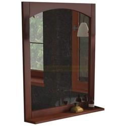 Зеркало с полкой Roca America 84x92, орех