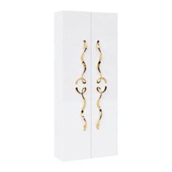 Шкаф-пенал подвесной Aqwella Clarberg Due amanti 50, белый/золото
