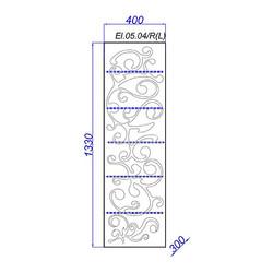 Шкаф-пенал подвесной Aqwella Clarberg Elegance 40, левый