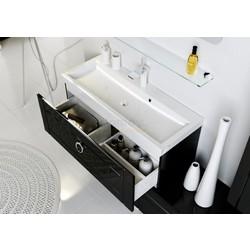 Тумба с умывальником Aqwella 5 Stars Infinity 100, подвесная, черный