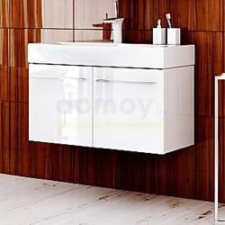 Тумба с умывальником Aqwella 5 Stars Milan 100, подвесная, с дверцами