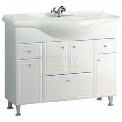 Тумба с умывальником Aqwella Барселона-Люкс 105, с корзиной для белья