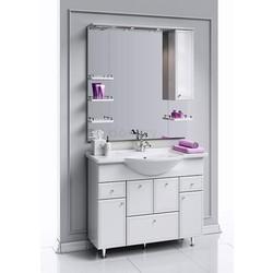 Тумба с умывальником Aqwella Барселона-Люкс 105, с корзиной для белья