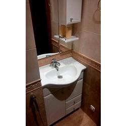 Тумба с умывальником Aqwella Барселона-Люкс 65, с корзиной