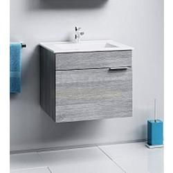 Тумба с умывальником Aqwella Бриг 61, подвесная, дуб седой