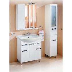 Зеркало-шкаф с полкой Aqwella Лайн 75x82, с подсветкой