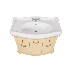 Тумба с умывальником Аквародос Арт Деко 100 Люкс, айвори