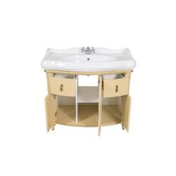 Тумба с умывальником Аквародос Арт Деко 100 Люкс, айвори
