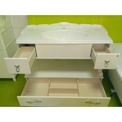 Тумба для умывальника Belux Вена 111, белый матовый 18