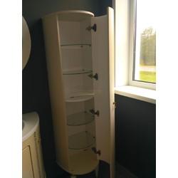 Шкаф-пенал напольный Belux Пикассо 45, левый, белый матовый