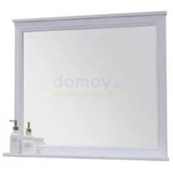 Зеркало с полкой Акватон Идель 84.2x85, белый дуб