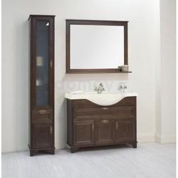 Зеркало с полкой Акватон Идель 84.2x85, шоколадный дуб