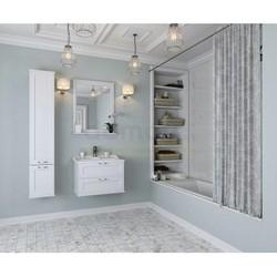 Зеркало с полкой Акватон Леон 65x80.3, белый дуб