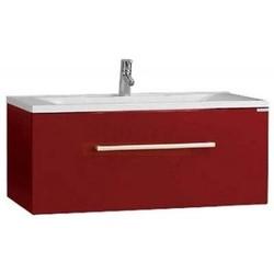 Тумба для умывальника Акватон Мадрид 100 М, подвесная, темный бордо