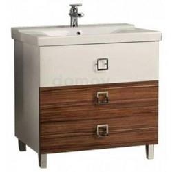 Тумба для умывальника Акватон Стамбул 85 М, темный эбони