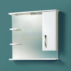 Зеркало-шкаф с полками Акваль Эмили 71.4x74, с подсветкой