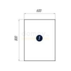 Зеркало Акватон Брук 60x80