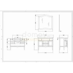 Тумба для умывальника Cezares Paolina 110, песочный