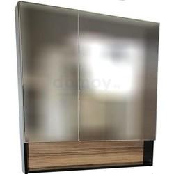 Зеркало-шкаф с полкой АВН Домино 80x85, эбони/черный 106