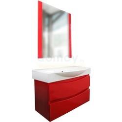 Тумба для умывальника АВН Фиджи 85, подвесная, красный 10