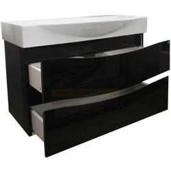 Тумба для умывальника АВН Фиджи 85, подвесная, черный 9