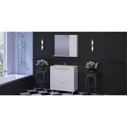 Зеркало-шкаф с полкой АВН Манчестер 85x72, правый, белый 1