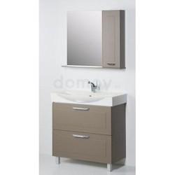 Зеркало-шкаф с полкой АВН Манчестер 85x72, правый, бежево-серый 4