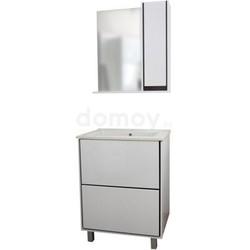 Зеркало-шкаф АВН Шерил 65, белый/венге 34