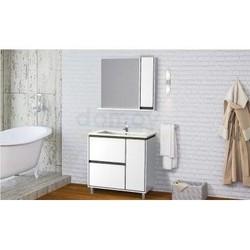 Зеркало-шкаф АВН Шерил 65, белый/венге 34