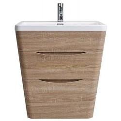 Тумба для умывальника BelBagno Piramide 65, Rovere Bianco