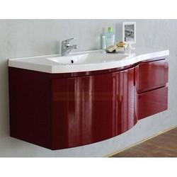 Тумба для умывальника BelBagno Prospero 120, подвесная, левая, Rosso Brilliante