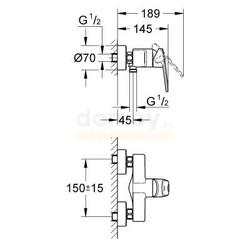 Смеситель для душа Grohe Europlus 33577002