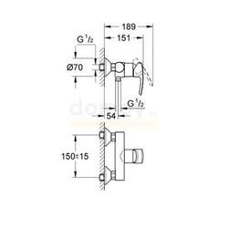 Смеситель для душа Grohe Eurostyle New 33590001