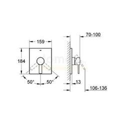 Смеситель для душа Grohe Allure DN15 19317000, встраиваемый