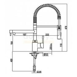 Смеситель для кухни Teka ARK 999 239991200 с выдвижной лейкой